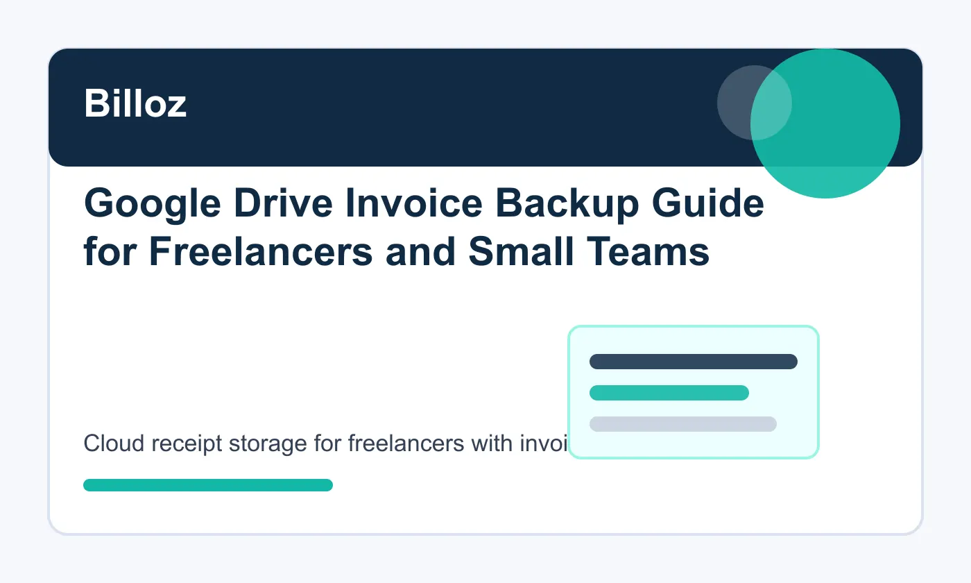 Cloud receipt storage for freelancers with invoice files