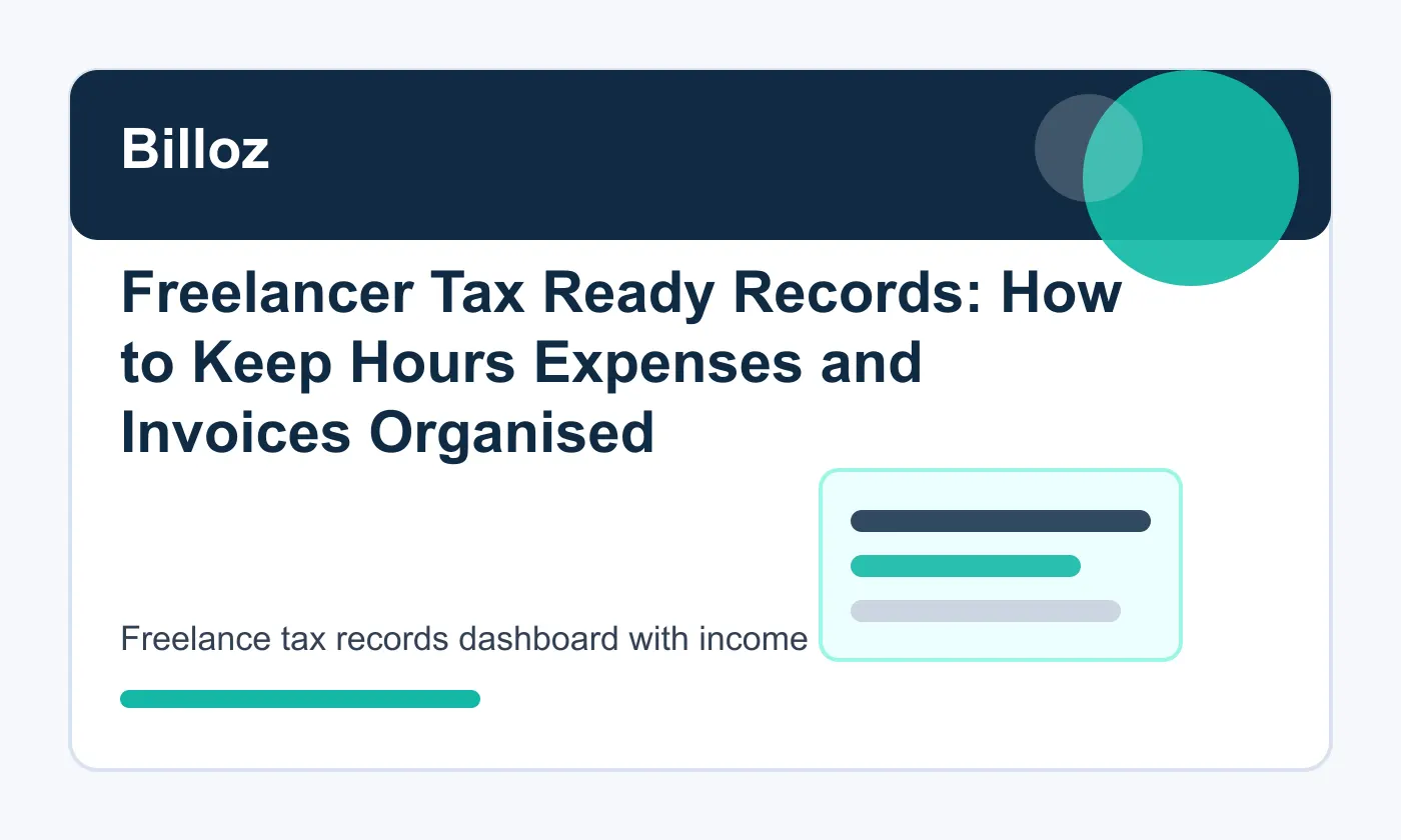 Freelance tax records dashboard with income expenses and receipts